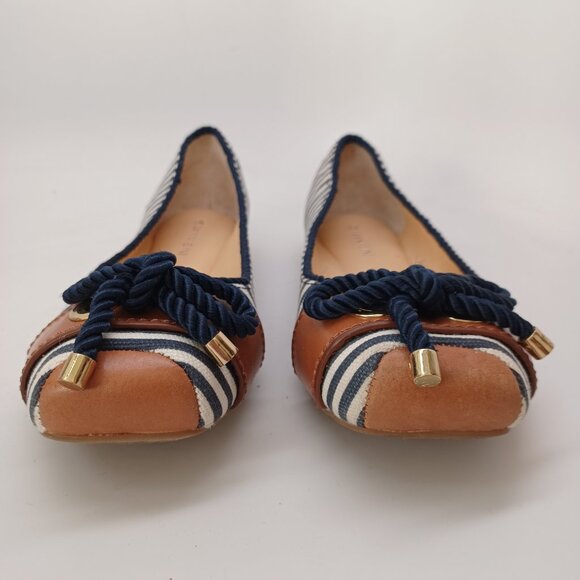 Gianni Bini Shoes Nautical Stripe Slip On Sawyer Casual Ballet Style Flats Sz 9 - Picture 4 of 16